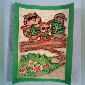 🎨Animals Wearing Sunglasses Watercolor Painting Art (work in progress)🖼